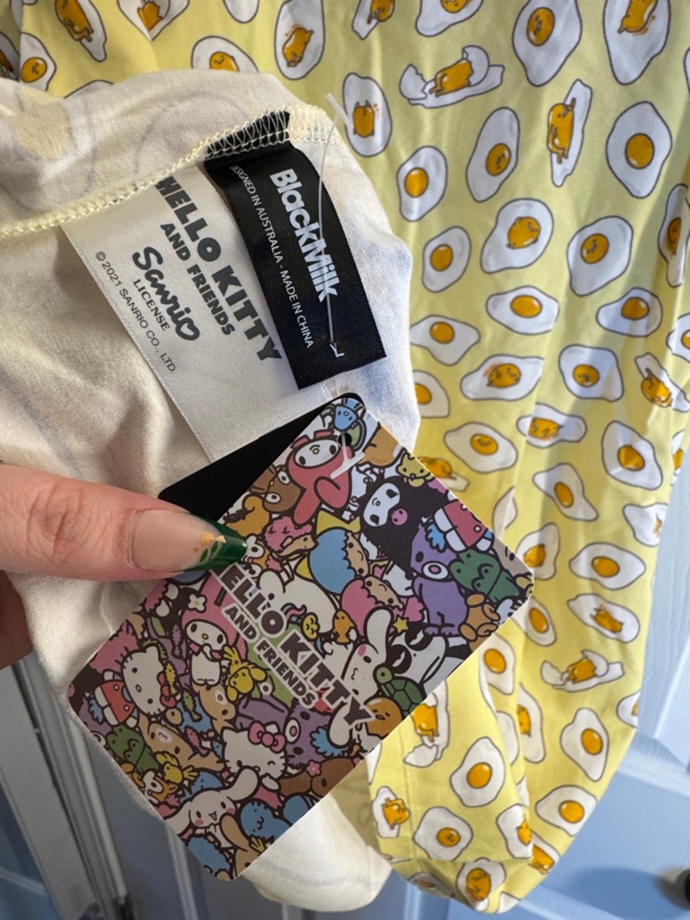 Blackmilk X Sanrio: Gudetama Egg-Venture Comfy Tee - Picture 4 of 4